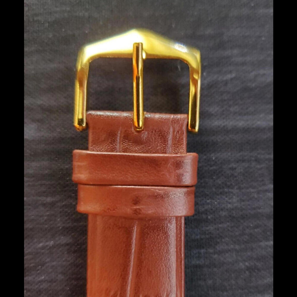 NOS Men's Slim Seiko Gold Tank Rectangular Blue Dial New Mvt & Batt 🌟 - Picture 7 of 7